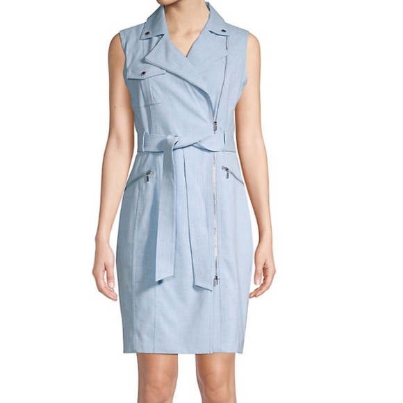 Calvin Klein Dresses & Skirts - Light blue Calvin Klein wrap dress